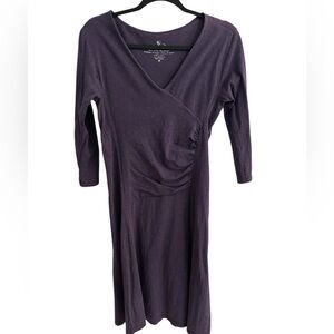 Kuhl Wildfibre Purple Heather Faux Wrap Dress Size M